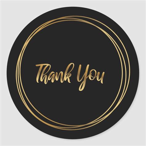 Thank You For Your Purchase Classic Round Sticker Zazzle Thank You