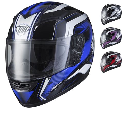 Thh Ts 80 Plain Full Face Motorcycle Helmet