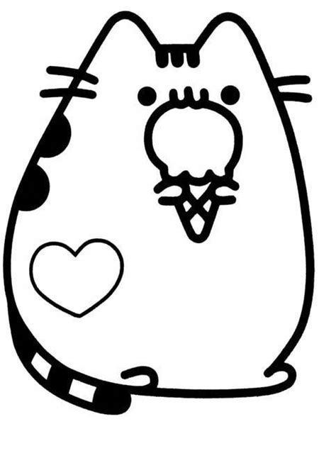 Pusheen Cat Coloring Pages Coloring Home
