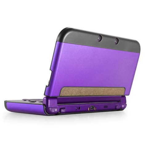 New 3ds Xl Case Purple Plastic Aluminium Full Body Protective