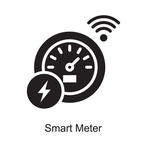 Smart Meter Vector Outline Icon Design Illustration Internet Of Things