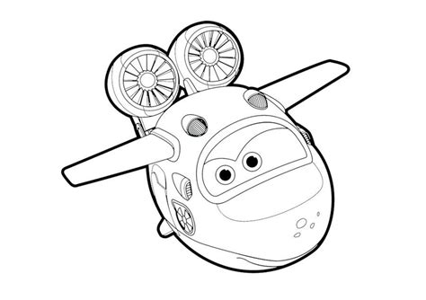 Ausmalbilder Super Wings Jet Ausmalen Coloring Pages For Kids