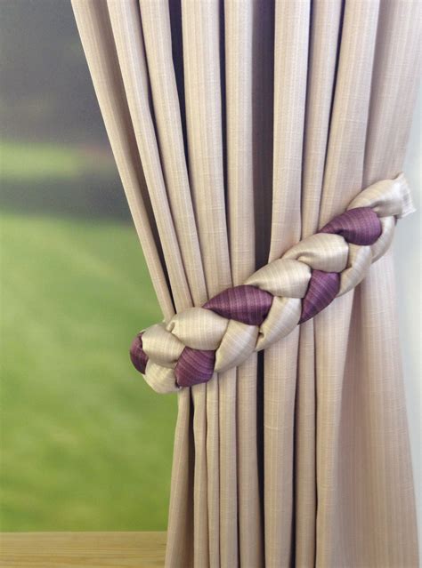 Plaited Tie Back Curtains In 2019 Curtain Tie Backs Curtains