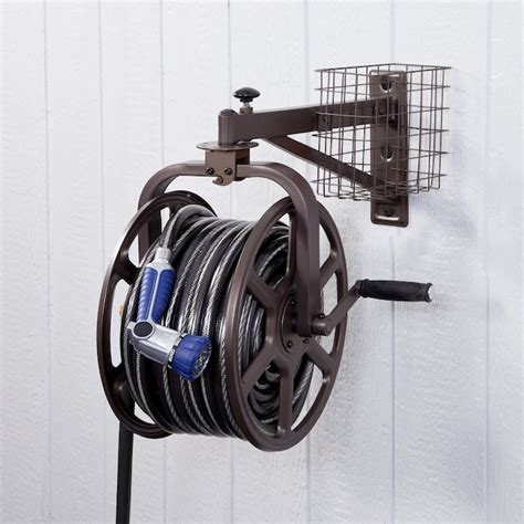 Style Selections Steel 125 Ft Wall Mount Hose Reel In The Garden Hose