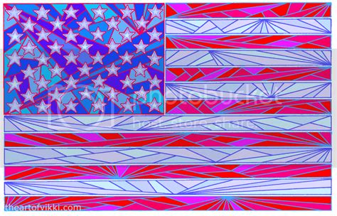 American Flag Art The Art Of Vikki