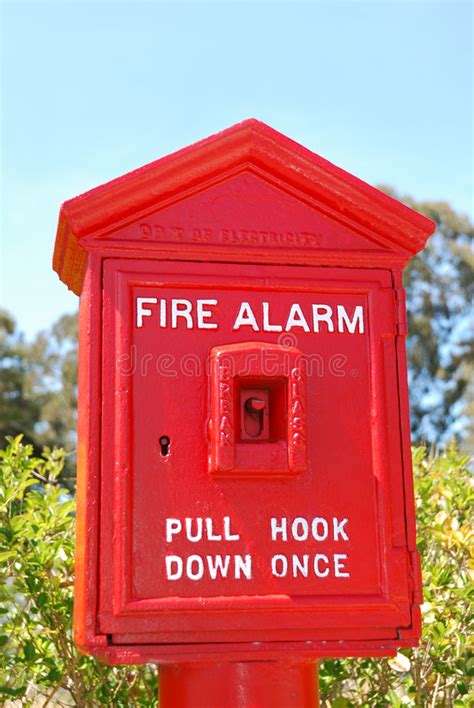 Fire Alarm Box Stock Image Image Of Pull Down Once