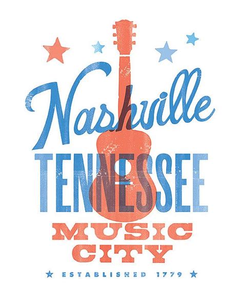 Nashville Music City Print 8x10 Etsy Music City Nashville