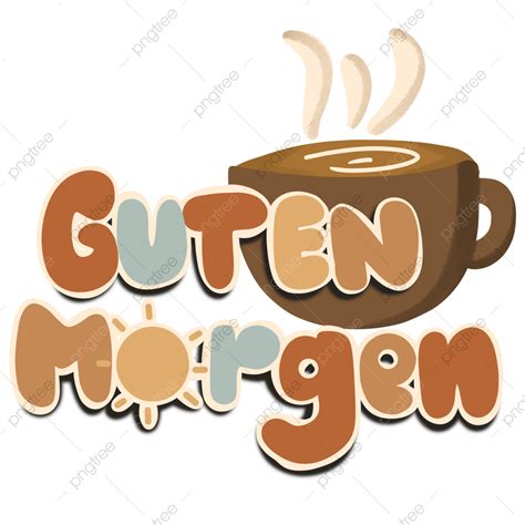 รูปคำพูดของ Guten Morgen ในสีพาสเทล Png Guten Morgen Guten Morgen