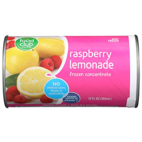 Food Club Raspberry Lemonade Frozen Concentrate 12 Fl Oz Instacart