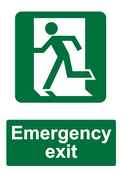 Emergency Exit 1 Safe Condition Health And Safety Sign 270 Mr