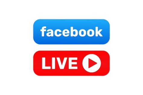 Premium Vector Facebook Live Stream With Smart Play Icon