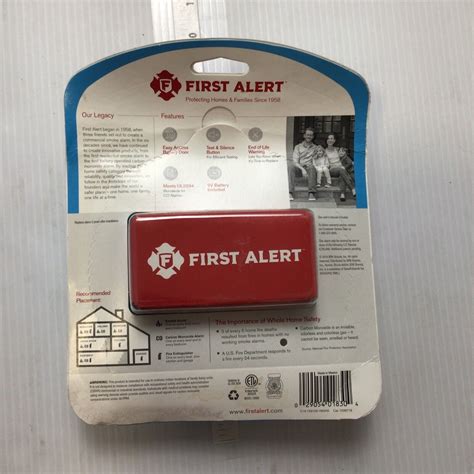 First Alert 1039718 Co400 Basic Battery Operated Carbon Monoxide Alarm