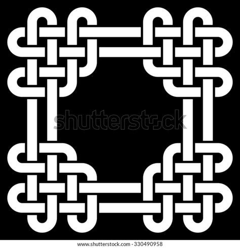 Black White Celtic Knot Frame Vector Stock Vector Royalty Free