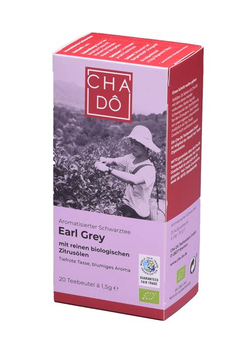 Cha D Bio Earl Grey Teebeutel X G Wfto X G Online Kaufen