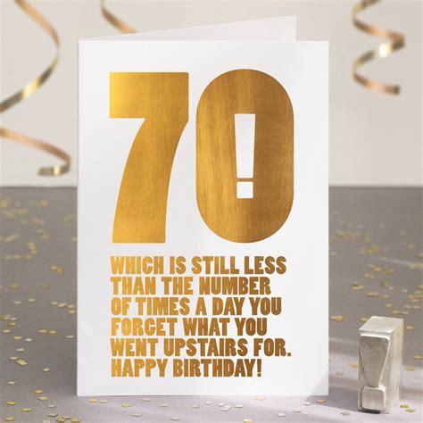 Humorous 70th Birthday Wishes Bitrhday Gallery