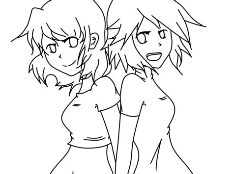 Anime Girls Uncolored By Mabaleen246 On Deviantart