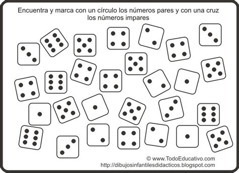 dados para colorear e imprimir - Buscar con Google | Par e impar, Atividades de matemática e Pintar