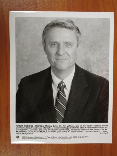 Vtg Glossy Photo Dr Tim Johnson ABC Good Morning America Medical Editor
