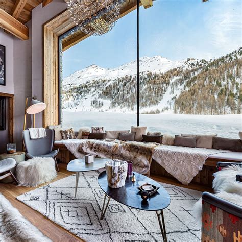 ultra luxury chalets for christmas holidays ski house decor resort interior