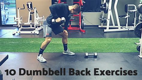 10 Dumbbell Back Exercises Youtube