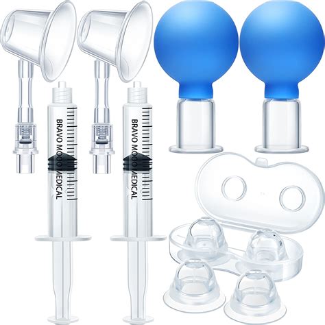 Buy Pieces Nipple Suction Cups Nipple Aspirator Glass Silicone Face Cupping Set Silicone