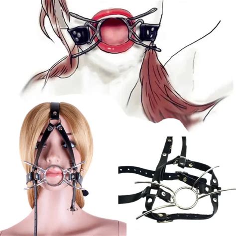Bdsm Spider Mouth Gag Oral O Ring Open Mouth Gag Head Harness Belt