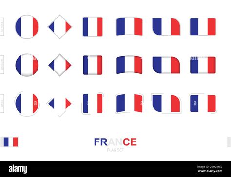 France Flag Set Simple Flags Of France With Three Different Effects