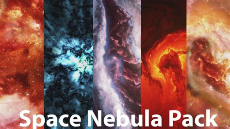 Beautiful Colorful Space Nebula Pack By Anatar Videohive