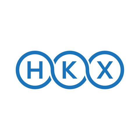 hkx letter logo design on white background hkx creative initials letter logo concept hkx