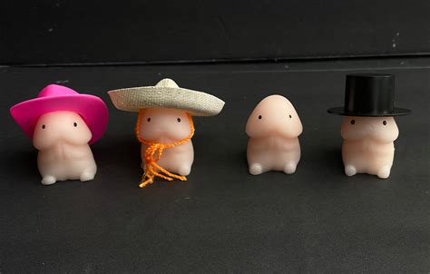 Adorable Squishy Penis Stress Toy Squishy With Hat Etsy