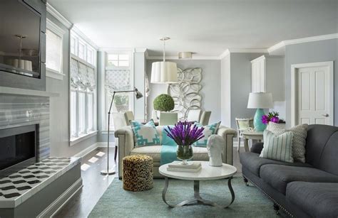 Modern Living Room Love The Neutral And Bright Accents Martha Ohara