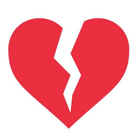 Broken Heart Png Transparent Image Download Size 1024x1024px