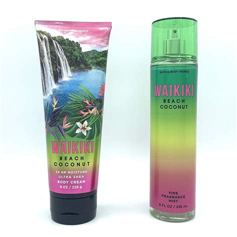 Buy Bath And Body Works Waikiki Beach Coconut Edition Oz Body Cream And Oz Fine Fragrance