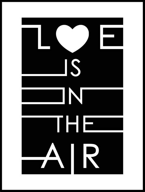 Love Is In The Air Black Poster Posterton
