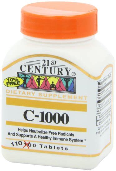 21st century vitamin c 1000mg, slow release, 30ct. 21st Century Vitamin C, Tabs for Cheap at ...