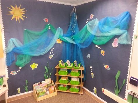 My Under The Sea Classroom Theme This Is The Reading Area Ocean
