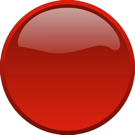 Clipart Button Red