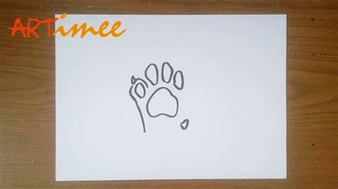 More images for how to draw a simple dog paw » How to Draw a Dog Paw - YouTube