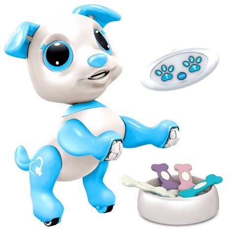 Power Your Fun Remote Controlled Electronic Robot Pet Dog Blue