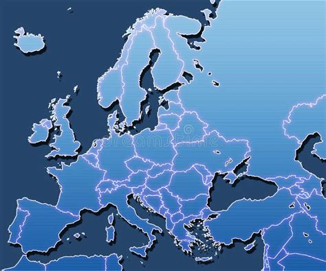 Map Of Europe Stock Illustration Illustration Of Europe 3624428