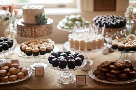 Cocoa And Fig Wedding Dessert Table Mini Desserts Dessert Shooters