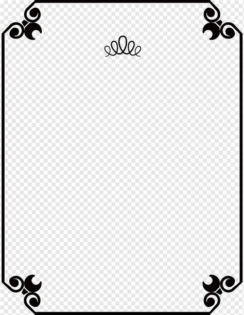 Bingkai Bunga Png Kotak Hitam Putih Bingkai Kotak Unduh Gratis Kertas