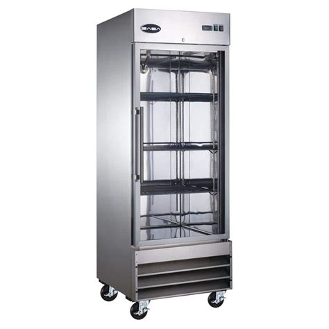 Saba 23 Cu Ft One Glass Door Commercial Reach In Upright Freezer In