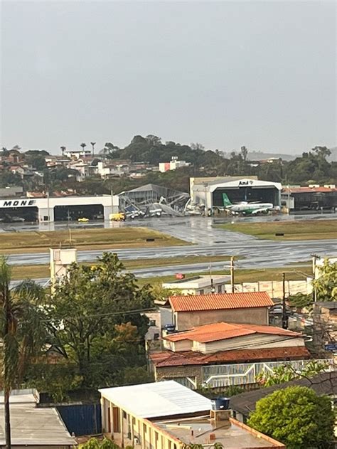 Chuva destrói hangar no Aeroporto da Pampulha Rádio CDL FM 102 9