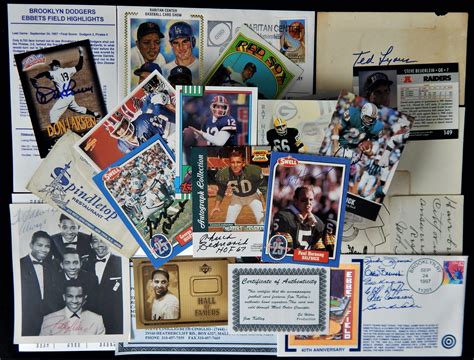 Large Sports Card And Autographed Memorabilia Collection