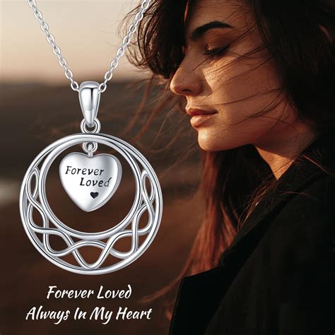 Urn Necklace For Ashes Cremation Jewellery 925 Sterling Silver Celtic