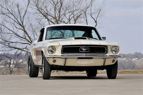 1968 Ford Mustang Lightweight Cj White Drag Dragster Race Usa