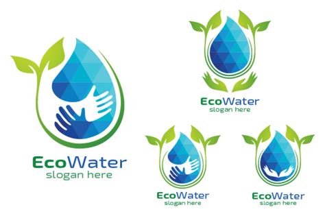 Eco Blue Water Drop Logo By Denayunethj