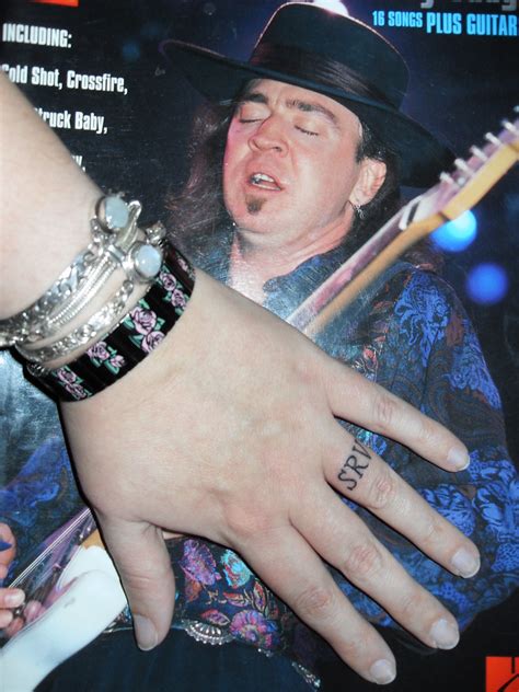 Stevie ray vaughan died on august 27, 1990 at the age of 35. Stevie Ray Vaughan finger tattoo | I had Stevie Ray ...
