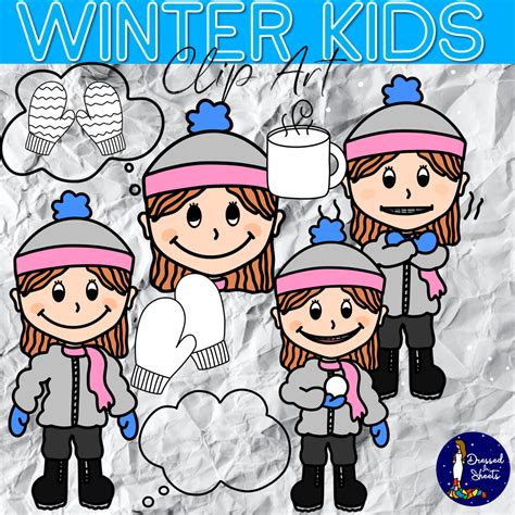 Winter Kids Clip Art Made By Teachers